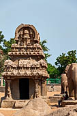 Mamallapuram - Tamil Nadu. The five Rathas. The Nakula Sahdeva Ratha. 